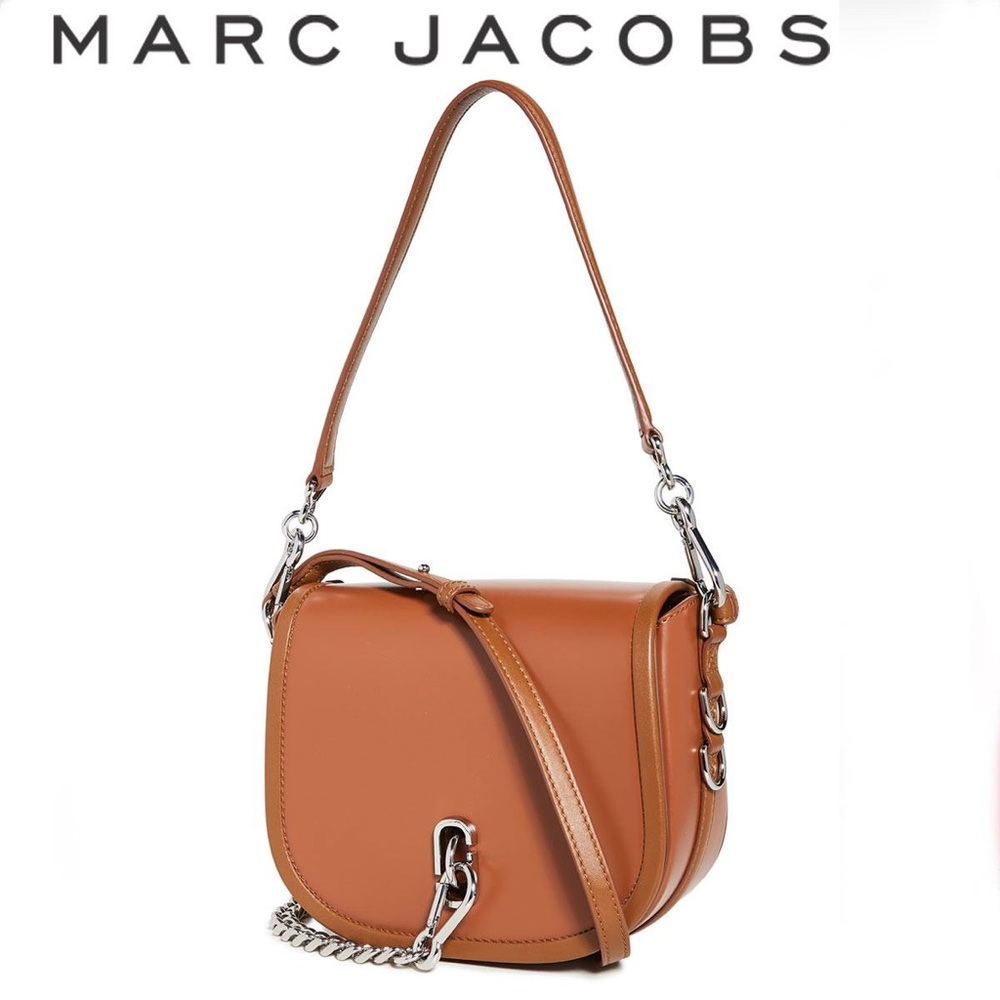 Marc Jacobs Brown Saddle Leather Crossbody Bag